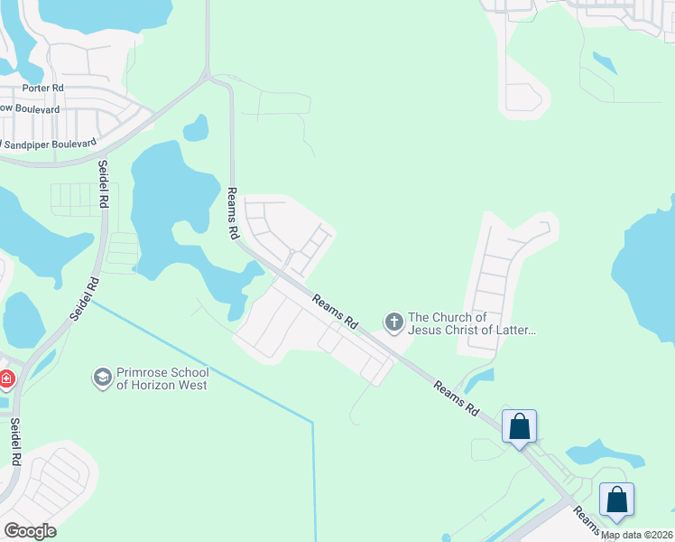 map of restaurants, bars, coffee shops, grocery stores, and more near 13973 Reams Rd in Windermere