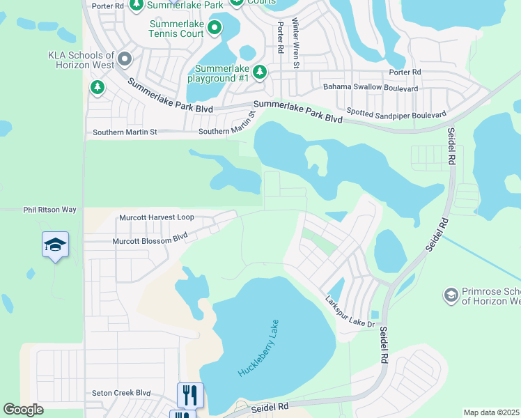 map of restaurants, bars, coffee shops, grocery stores, and more near 15998 Scott Road in Winter Garden