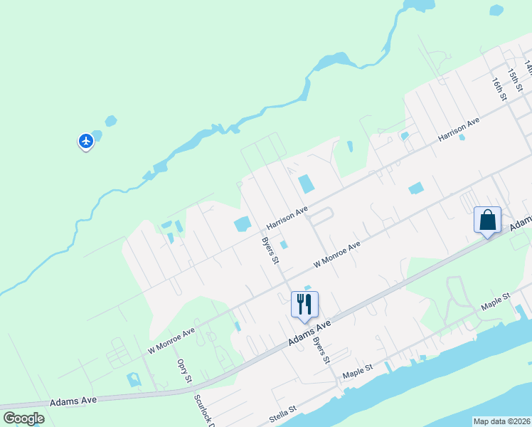 map of restaurants, bars, coffee shops, grocery stores, and more near 47 Easy Street in Port Lavaca