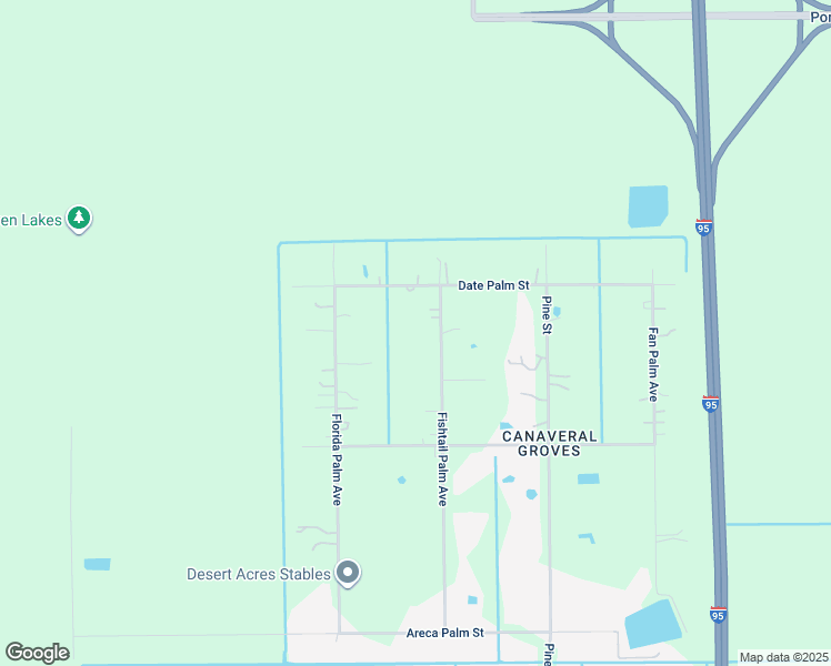 map of restaurants, bars, coffee shops, grocery stores, and more near 5520 Fishtail Palm Avenue in Cocoa