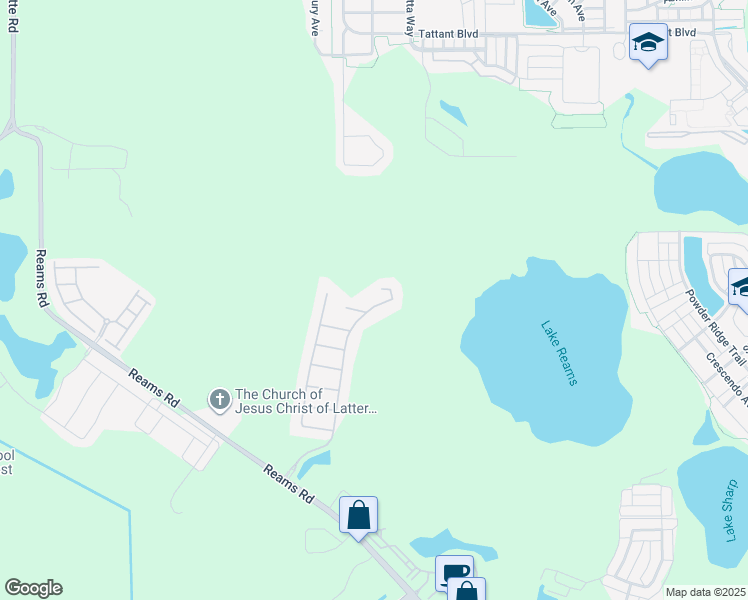 map of restaurants, bars, coffee shops, grocery stores, and more near 8430 Greenbank Boulevard in Windermere
