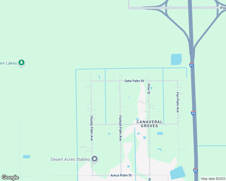 map of restaurants, bars, coffee shops, grocery stores, and more near 5520 Fishtail Palm Avenue in Cocoa
