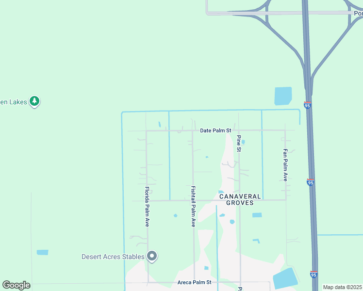 map of restaurants, bars, coffee shops, grocery stores, and more near 5520 Fishtail Palm Avenue in Cocoa