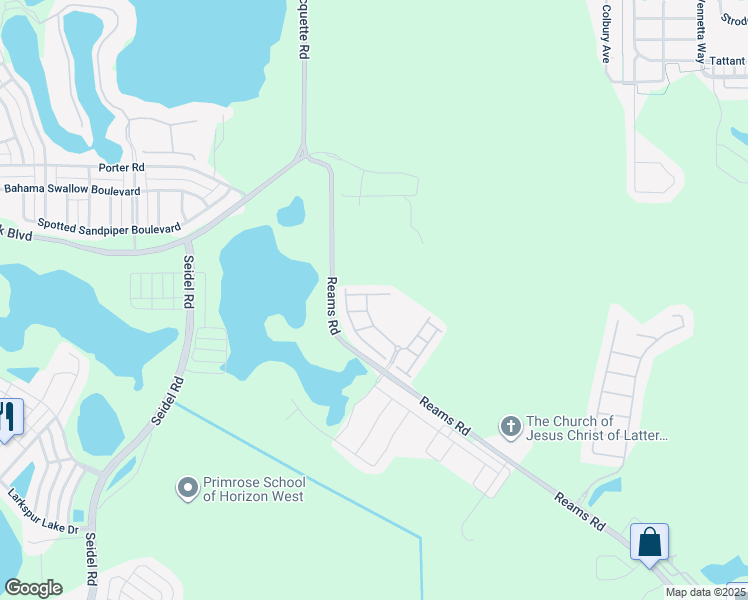 map of restaurants, bars, coffee shops, grocery stores, and more near 8108 Serenity Spring Drive in Windermere