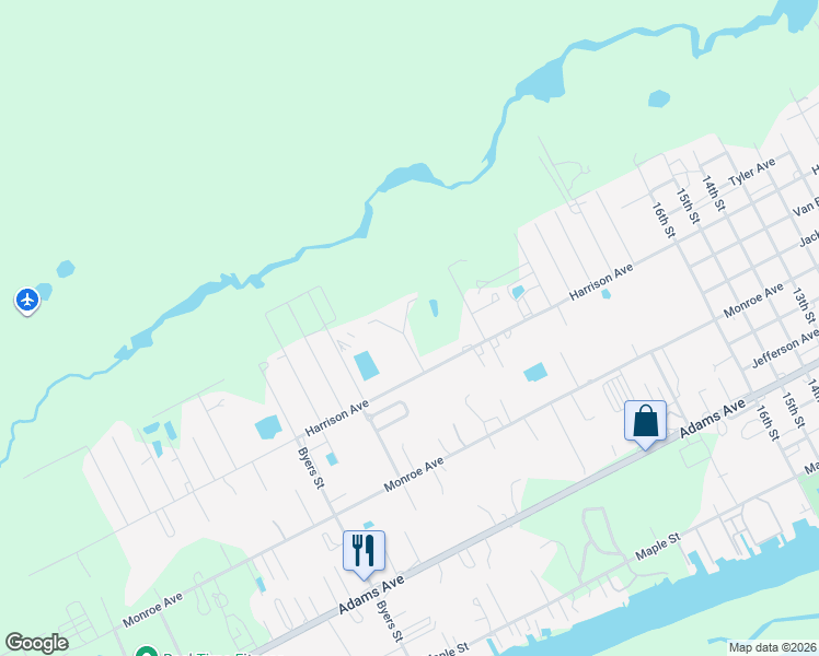 map of restaurants, bars, coffee shops, grocery stores, and more near 2278 Harrison Avenue in Port Lavaca