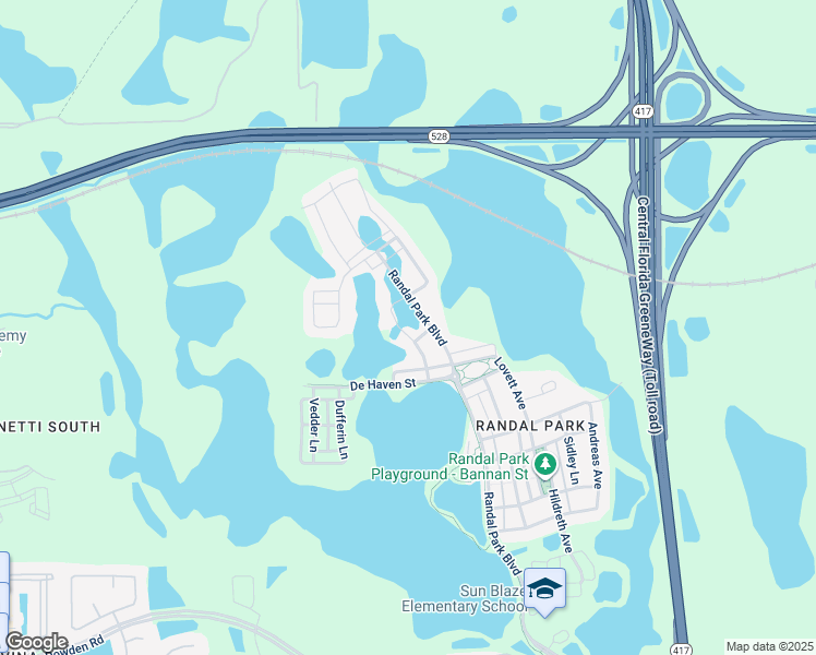 map of restaurants, bars, coffee shops, grocery stores, and more near 8353 Corkfield Avenue in Orlando