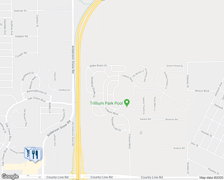 map of restaurants, bars, coffee shops, grocery stores, and more near 915 Sea Holly Drive in Brooksville