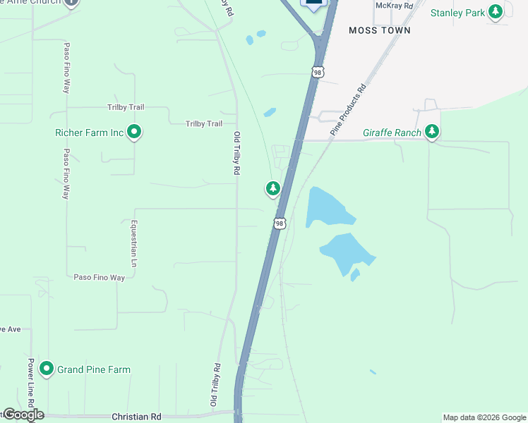 map of restaurants, bars, coffee shops, grocery stores, and more near 37898 Corbitt Road in Ridge Manor