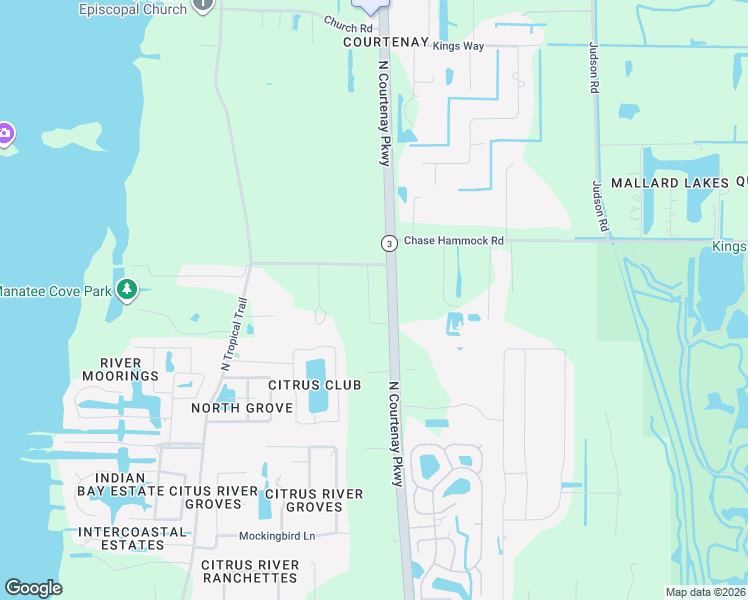 map of restaurants, bars, coffee shops, grocery stores, and more near 335 Porcher Road in Merritt Island