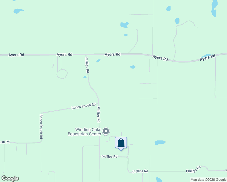 map of restaurants, bars, coffee shops, grocery stores, and more near 18635 Phillips Road in Masaryktown