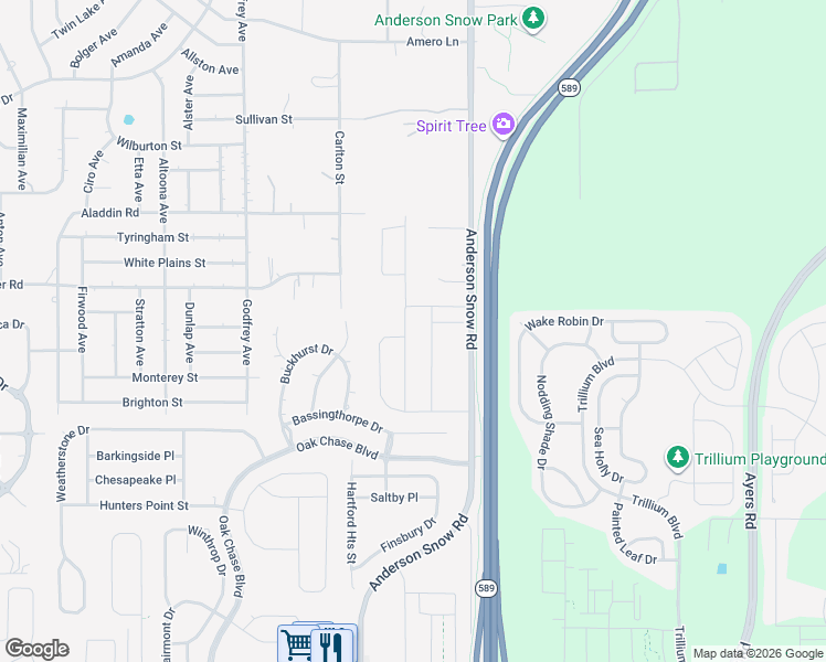 map of restaurants, bars, coffee shops, grocery stores, and more near 652 Tierra Drive in Spring Hill