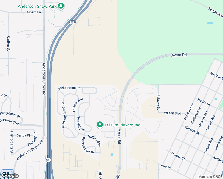 map of restaurants, bars, coffee shops, grocery stores, and more near 1241 Hill Flower Drive in Brooksville
