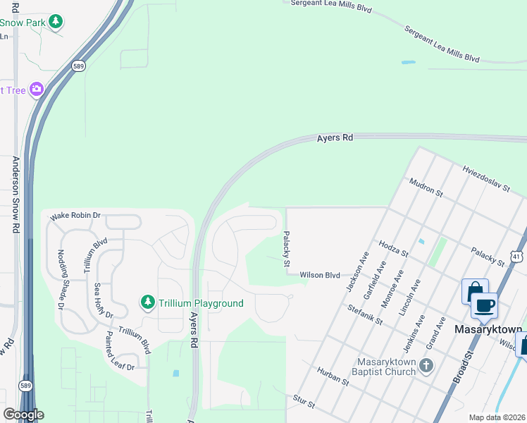 map of restaurants, bars, coffee shops, grocery stores, and more near 15531 Stone House Drive in Brooksville