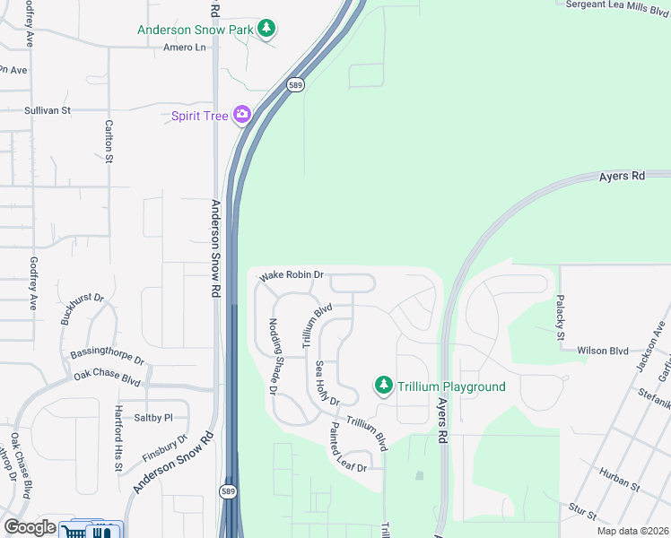 map of restaurants, bars, coffee shops, grocery stores, and more near 14581 Wake Robin Drive in Brooksville
