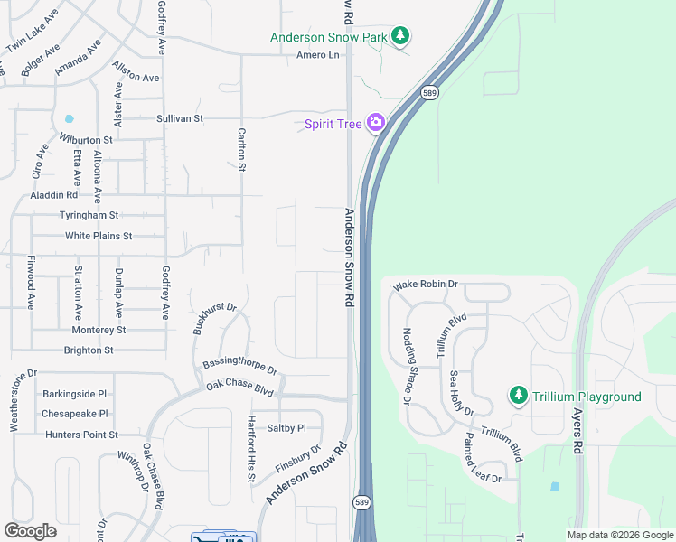 map of restaurants, bars, coffee shops, grocery stores, and more near 1091 Anderson Snow Road in Spring Hill