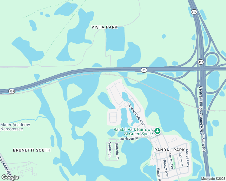 map of restaurants, bars, coffee shops, grocery stores, and more near 7850 Corkfield Avenue in Orlando