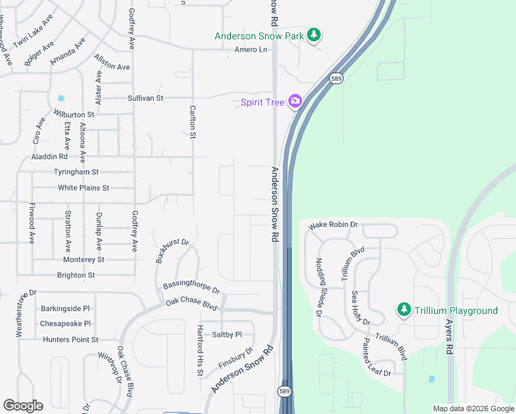 map of restaurants, bars, coffee shops, grocery stores, and more near 1091 Anderson Snow Road in Spring Hill