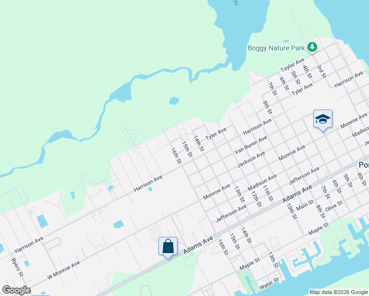 map of restaurants, bars, coffee shops, grocery stores, and more near 1508 Tyler Avenue in Seadrift