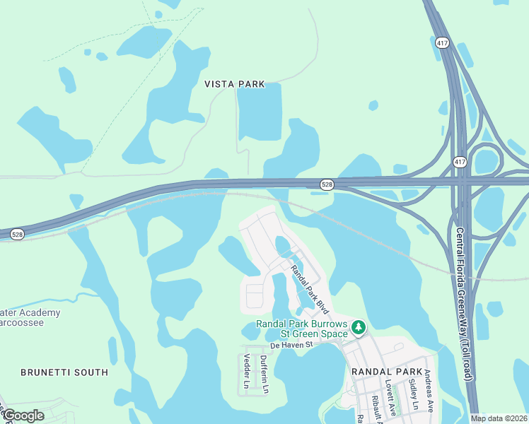map of restaurants, bars, coffee shops, grocery stores, and more near 7921 Corkfield Avenue in Orlando