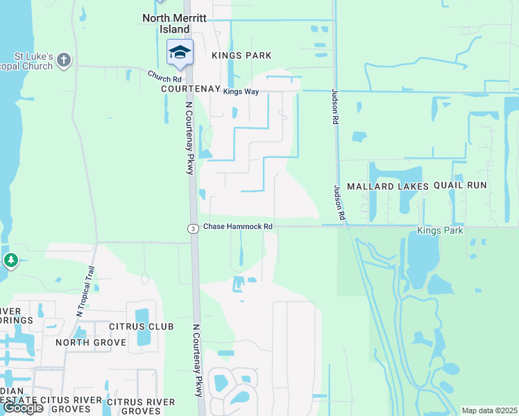 map of restaurants, bars, coffee shops, grocery stores, and more near 620 Chase Hammock Road in Merritt Island