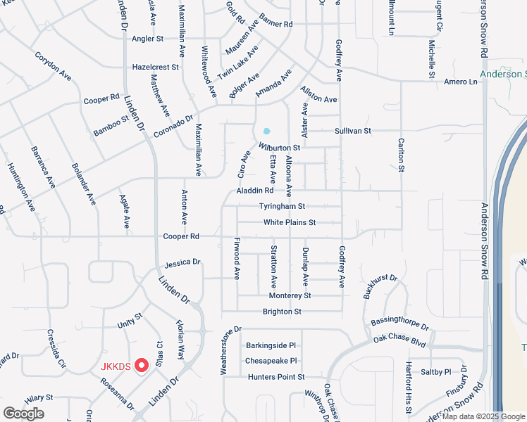 map of restaurants, bars, coffee shops, grocery stores, and more near 13412 Tyringham Street in Spring Hill