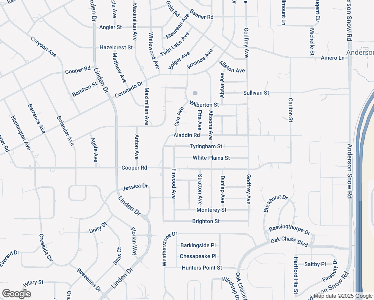 map of restaurants, bars, coffee shops, grocery stores, and more near 13412 Tyringham Street in Spring Hill