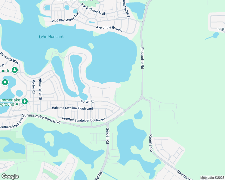 map of restaurants, bars, coffee shops, grocery stores, and more near 7794 Skiing Way in Winter Garden