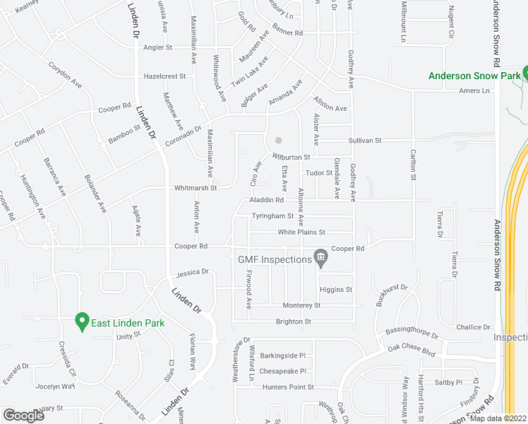 map of restaurants, bars, coffee shops, grocery stores, and more near 13403 Tyringham Street in Spring Hill