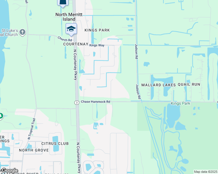 map of restaurants, bars, coffee shops, grocery stores, and more near 620 Chase Hammock Road in Merritt Island