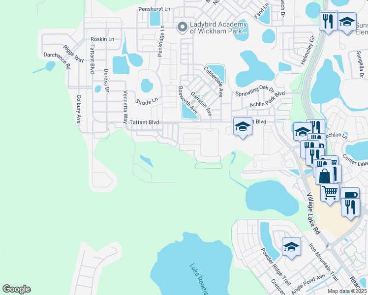 map of restaurants, bars, coffee shops, grocery stores, and more near 12682 Salomon Cove Drive in Windermere