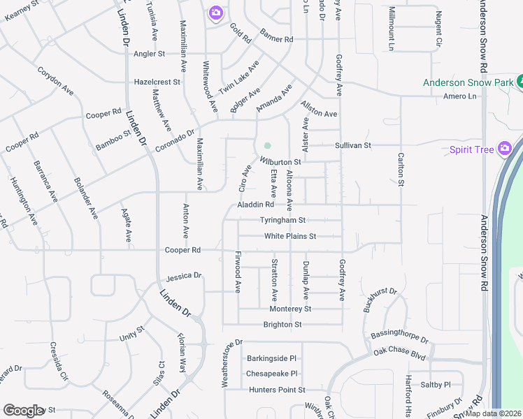 map of restaurants, bars, coffee shops, grocery stores, and more near 13412 Tyringham Street in Spring Hill
