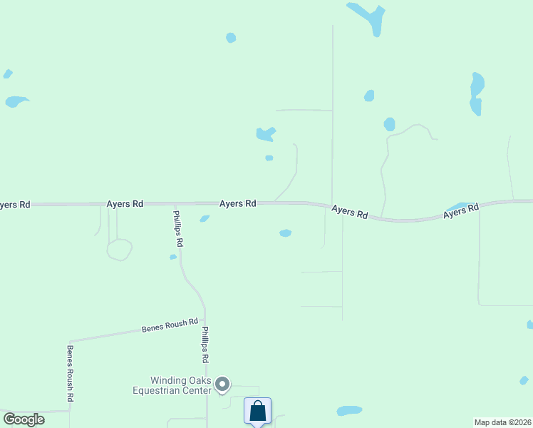 map of restaurants, bars, coffee shops, grocery stores, and more near 19101-19155 Ayers Road in Brooksville