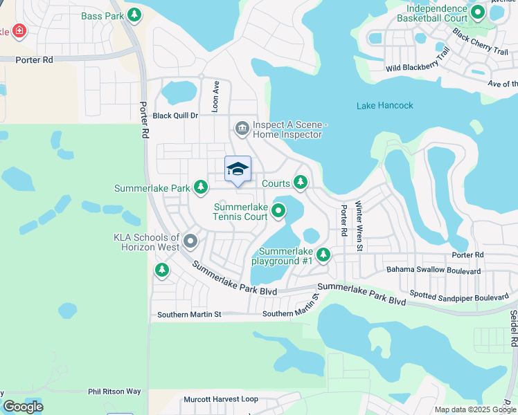 map of restaurants, bars, coffee shops, grocery stores, and more near 8040 Bluejack Oak Drive in Winter Garden