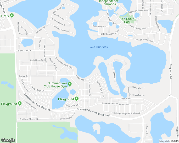 map of restaurants, bars, coffee shops, grocery stores, and more near 7751 Summerlake Pointe Boulevard in Winter Garden