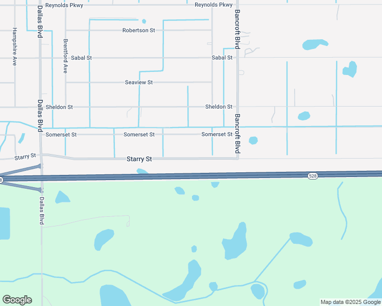 map of restaurants, bars, coffee shops, grocery stores, and more near 19711 Starry Street in Orlando