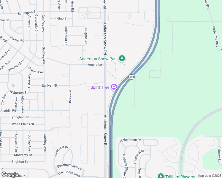 map of restaurants, bars, coffee shops, grocery stores, and more near 1038 Anderson Snow Road in Spring Hill