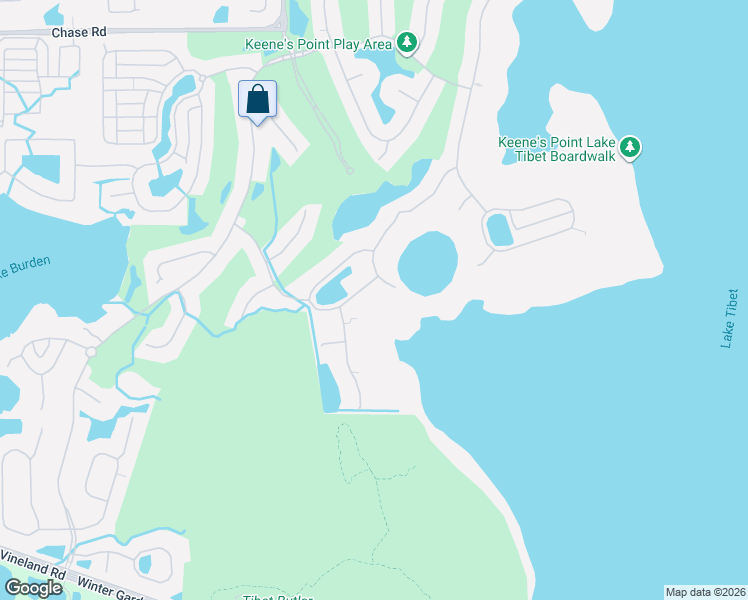 map of restaurants, bars, coffee shops, grocery stores, and more near 9751 Carillon Park Drive in Windermere