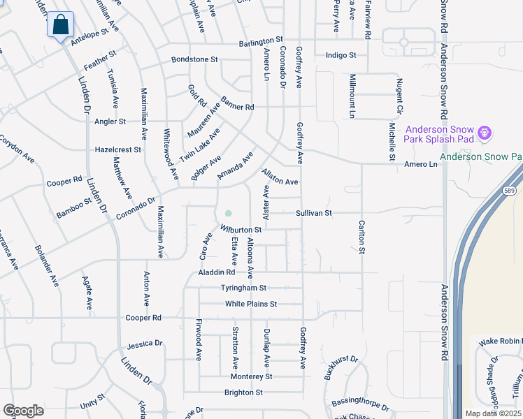 map of restaurants, bars, coffee shops, grocery stores, and more near 1313 Alster Avenue in Spring Hill