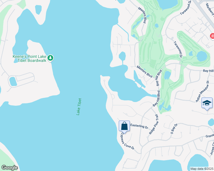 map of restaurants, bars, coffee shops, grocery stores, and more near 9125 Bay Point Drive in Orlando