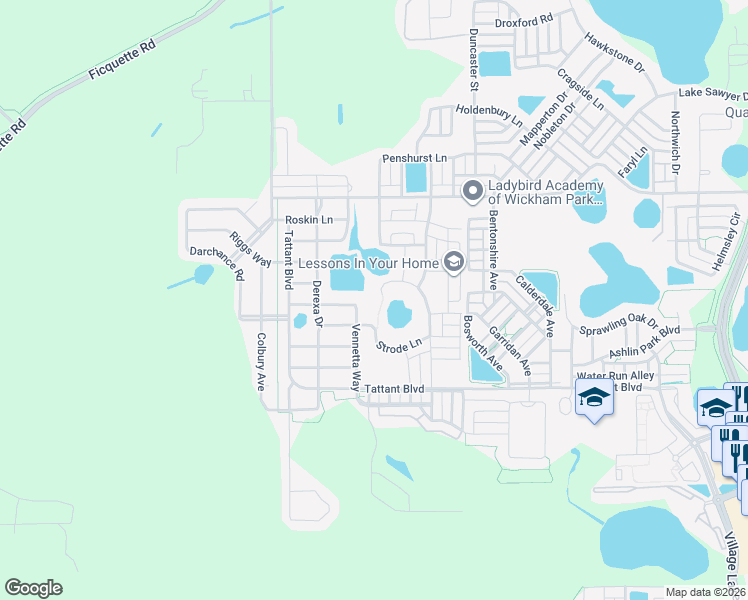 map of restaurants, bars, coffee shops, grocery stores, and more near 7363 Fairgrove Avenue in Windermere