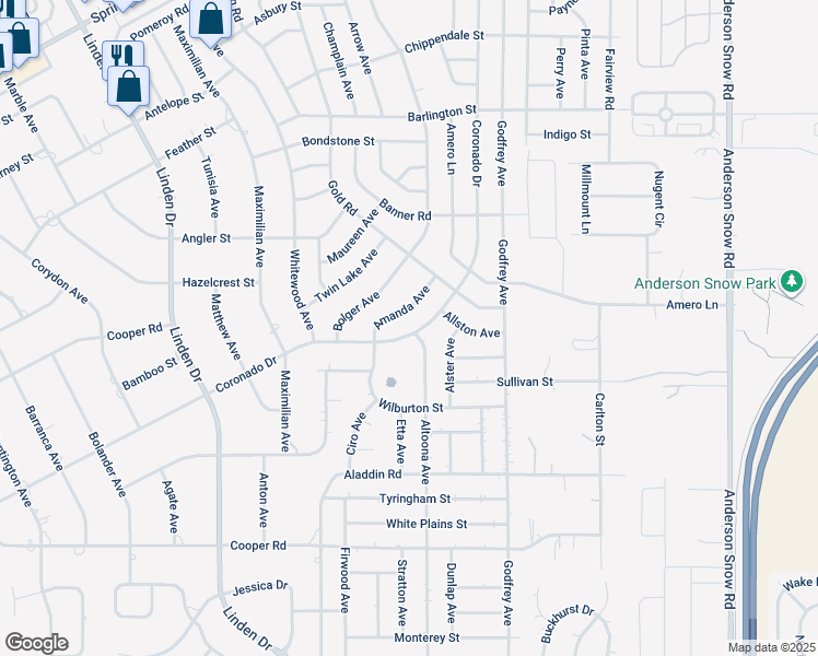 map of restaurants, bars, coffee shops, grocery stores, and more near 13491 Coronado Drive in Spring Hill