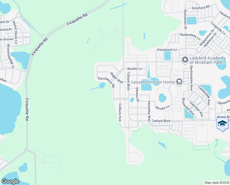 map of restaurants, bars, coffee shops, grocery stores, and more near 13942 Darchance Road in Windermere