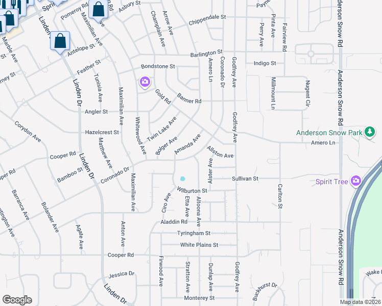 map of restaurants, bars, coffee shops, grocery stores, and more near 13491 Coronado Drive in Spring Hill