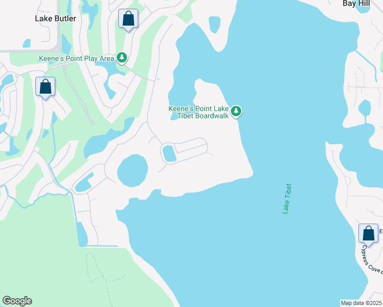 map of restaurants, bars, coffee shops, grocery stores, and more near 9217 Tibet Pointe Circle in Windermere
