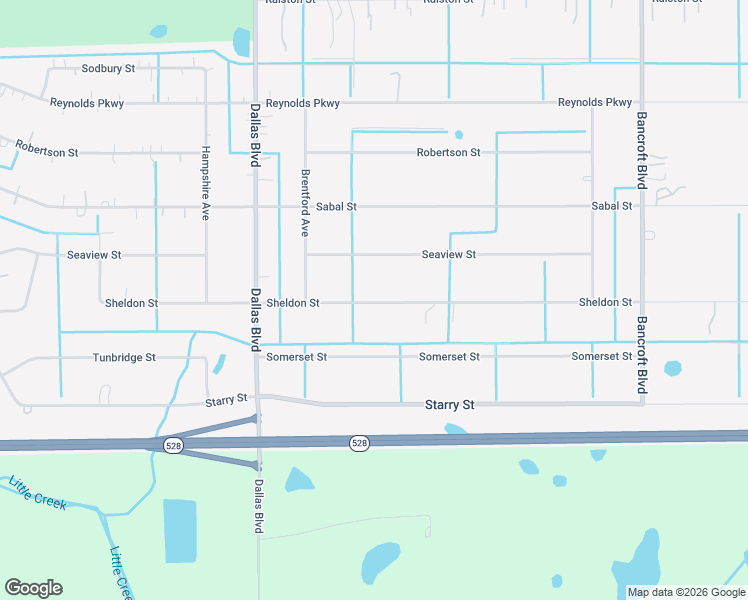 map of restaurants, bars, coffee shops, grocery stores, and more near 19230 Sheldon Street in Orlando