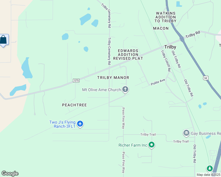 map of restaurants, bars, coffee shops, grocery stores, and more near 20519 Mickens Drive in Dade City