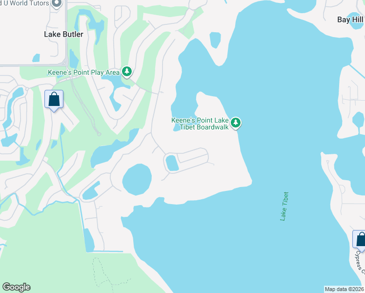 map of restaurants, bars, coffee shops, grocery stores, and more near 9343 Tibet Pointe Circle in Windermere