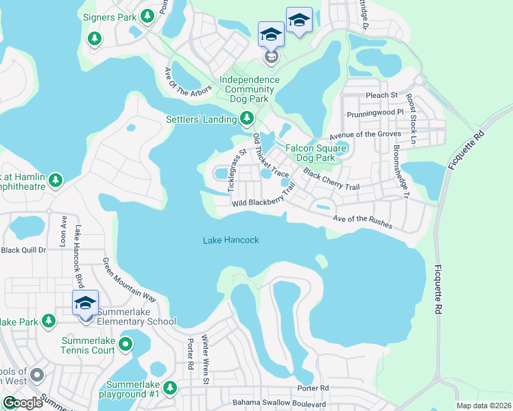 map of restaurants, bars, coffee shops, grocery stores, and more near 7215 Wild Blackberry Trail in Winter Garden