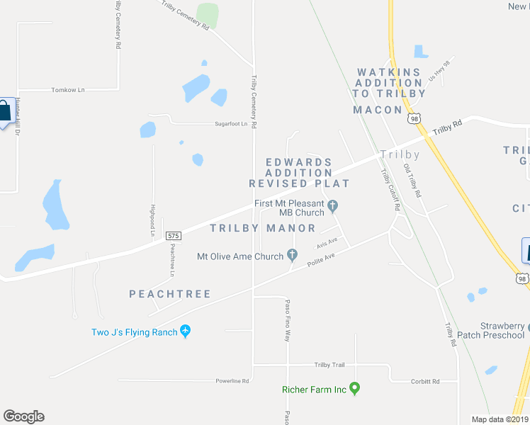 map of restaurants, bars, coffee shops, grocery stores, and more near 20654 Mickens Drive in Dade City