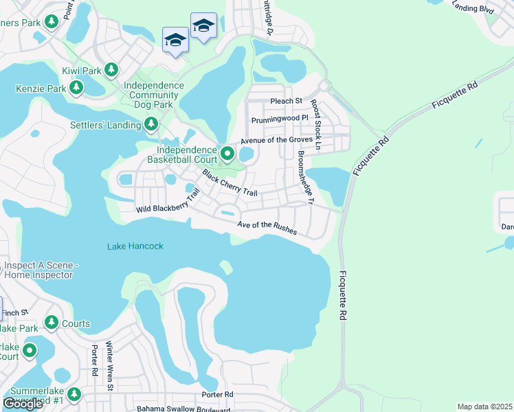 map of restaurants, bars, coffee shops, grocery stores, and more near 14643 Old Thicket Trace in Winter Garden